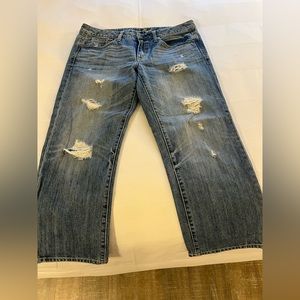 American Eagle Outfitters AEO Boy Fit Classic Croped Capri Loose Fit Jeans